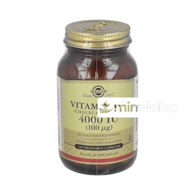 VITAMINA D3 4000UI (100MCG) 120CAP.VEG. SOLGAR