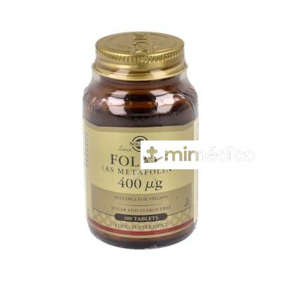 FOLATO (COMO METAFOLIN) 400MCG. 100COMP. SOLGAR