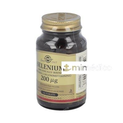 SELENIO 200MCG (SIN LEVADURA) 100COMP SOLGAR