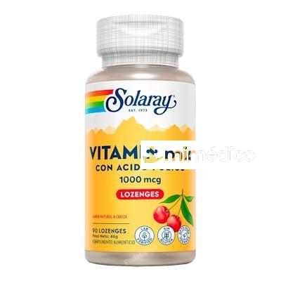 VIT. B12 + ACIDO FOLICO 1000MCG. 90COMP SUBLINGUAL SOLARAY