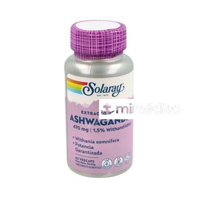 ASHWAGANDHA 470MG. 60CAP. SOLARAY