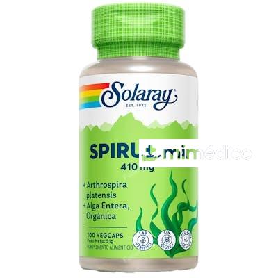 SPIRULINA 410MG. 100CAP. SOLARAY