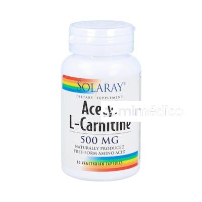 ACETYL L-CARNITINE 500MG. 30CAP. SOLARAY