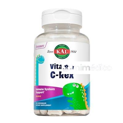 VITAMINA C REX 100 DINOSAURIOS MASTICABLES KAL SOLARAY