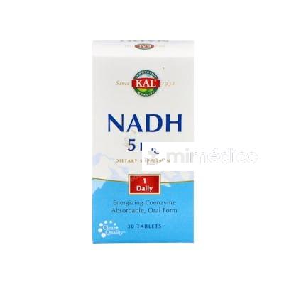 NADH 5MG. ENADA 30COMP. KAL SOLARAY