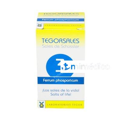 SAL SCHUSSLER FERRUM-PHOS.D12 TEGORSALES (Nº3) 350 COMP.20G TEGOR