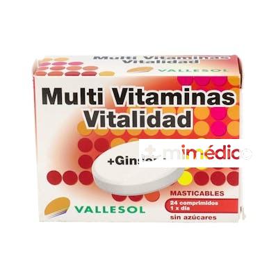 VALLESOL MULTIVITAMINAS+GINSENG 24COMP VALLESOL