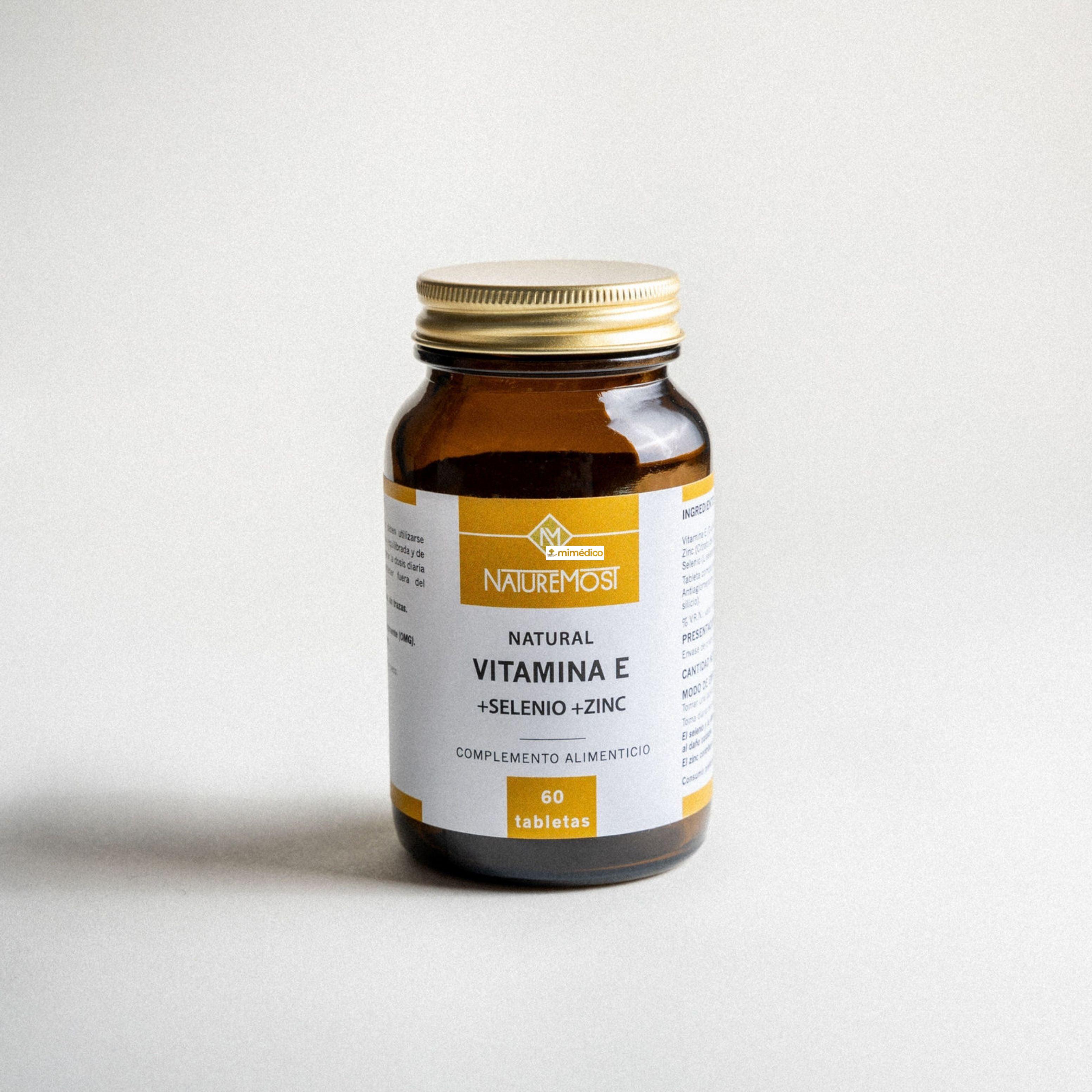 NATURAL VITAMINA E-SELENIO-ZINC - 60 TABL - NATUREMOST